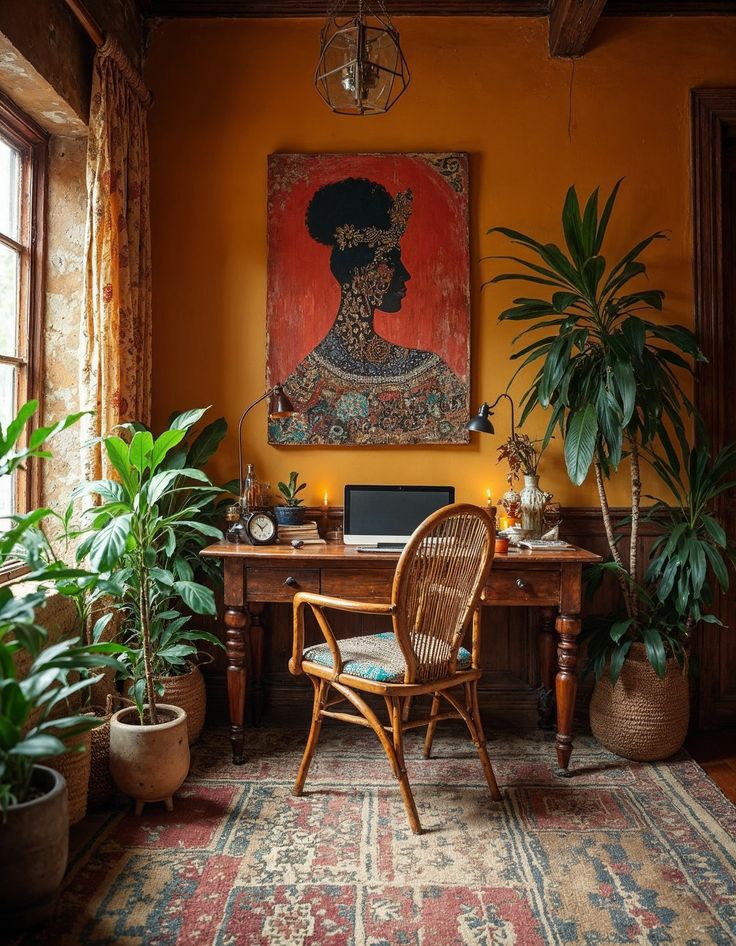 Pinterest Predicts 2026 : le retour de l'audace 11 Esthétique Afrohemian déco intérieure tendance 2026