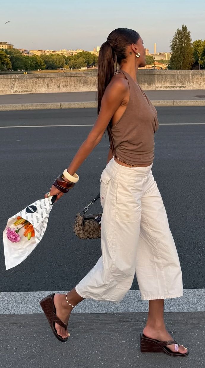Look printemps femme wedges shoes