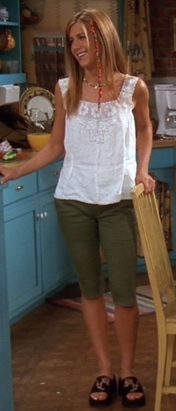 Look Rachel série Friends pantalon capri