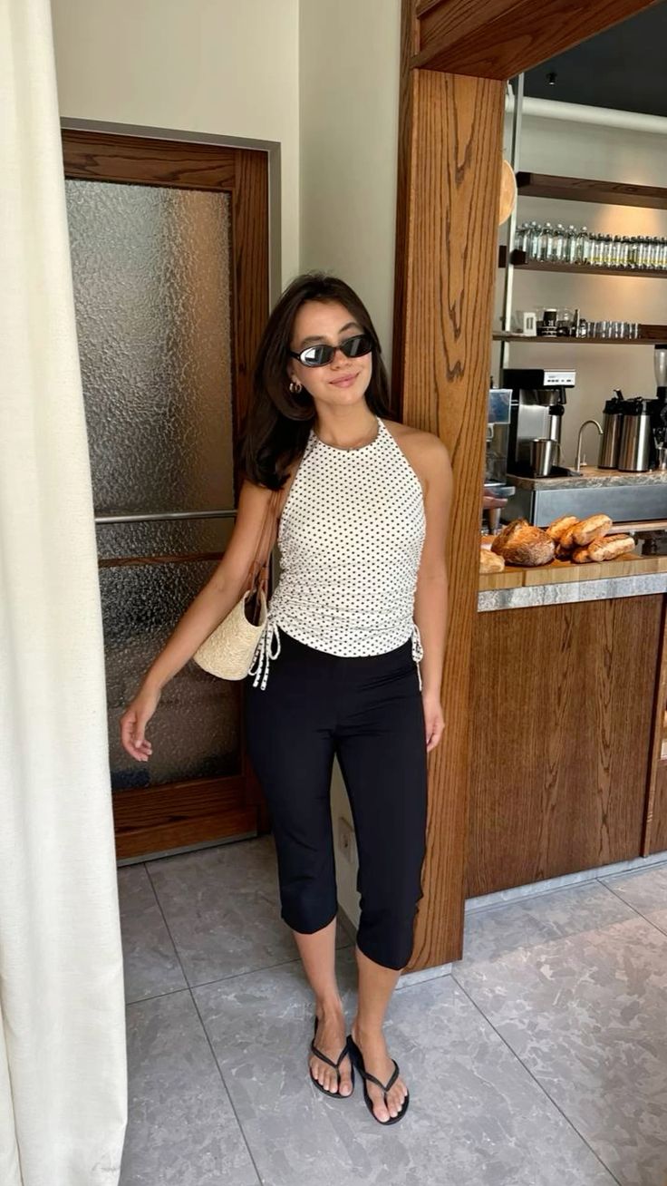 Look casual avec pantacourt printemps été